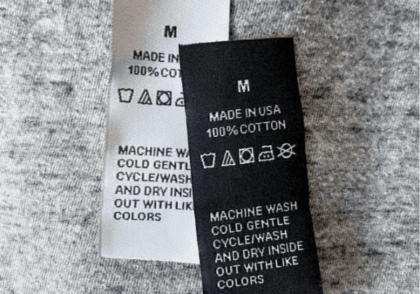 Custom care label
