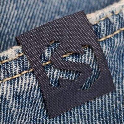 Bespoke laser cut woven label